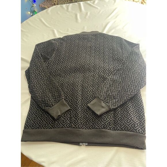 NWT Casa Moda Black Knit Bomber Jacket Size Large New - Picture 7 of 8